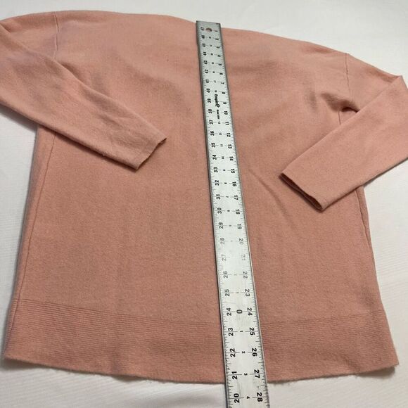 Sundance Women's 100% Cashmere Sweater Size M Oversized Pink Cowl Neck Long Slv - Picture 9 of 11